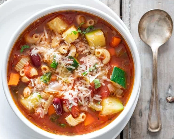 what is in minestrone soup
