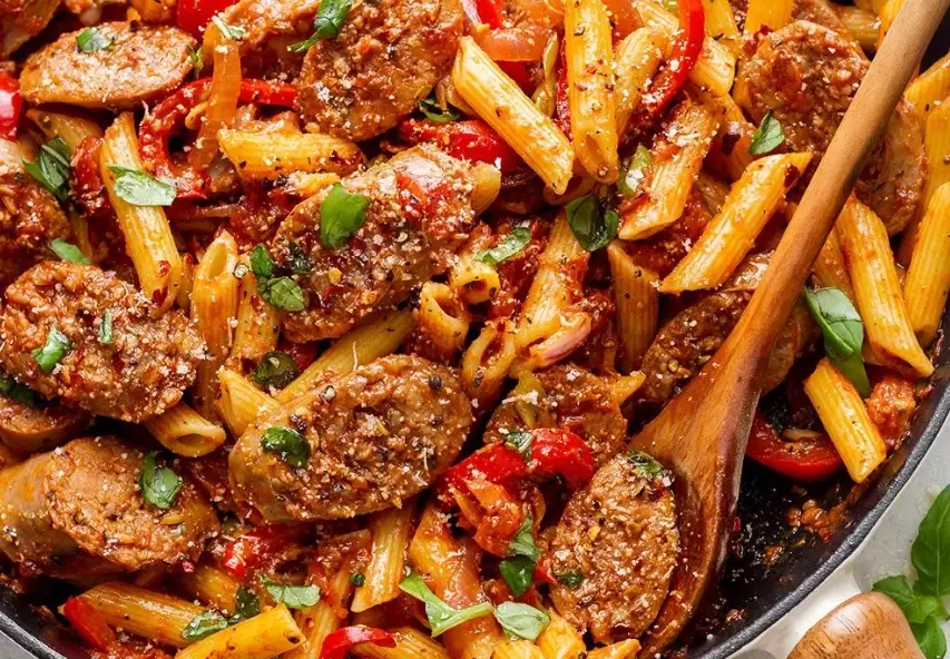 spicy italian sausage pasta