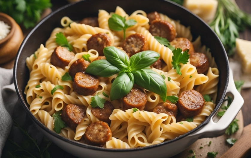 spicy italian sausage pasta