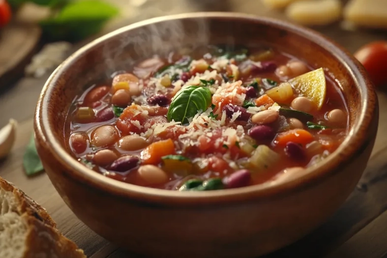 Authentic Italian minestrone soup recipe vegetarian