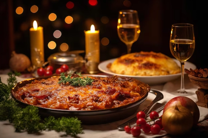 Traditional Italian Christmas dinner