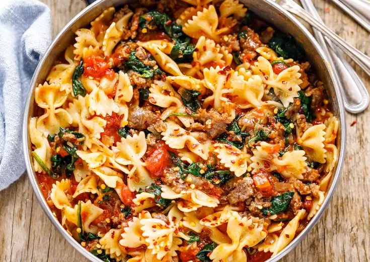 easy Italian sausage pasta