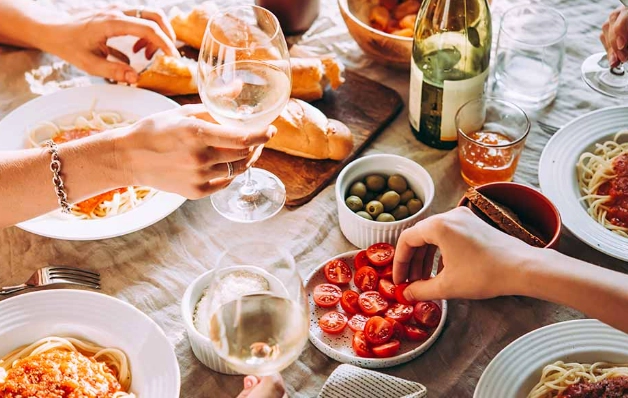 Italian family dinner