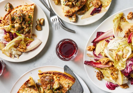 vegetarian Italian dinner party menu