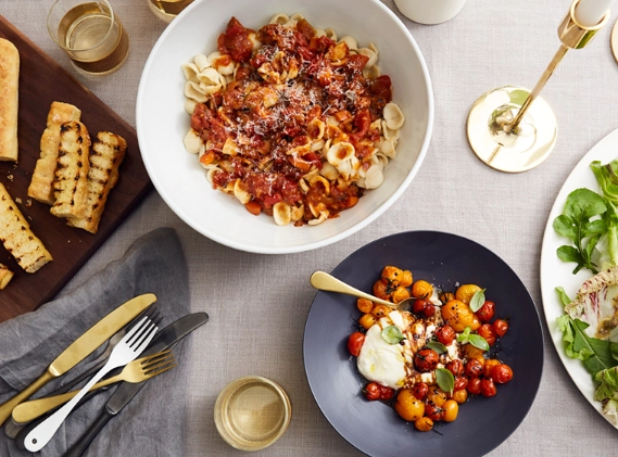 traditional Italian dinner party menu