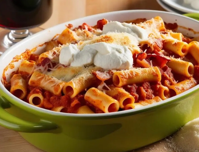 traditional baked ziti