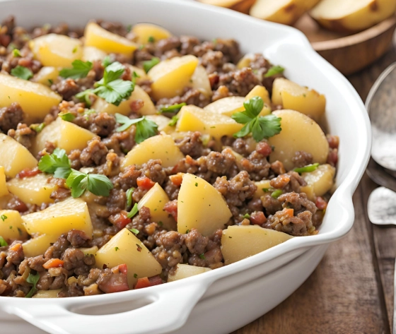 Italian ground beef casserole