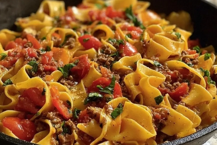 Italian pasta with wine