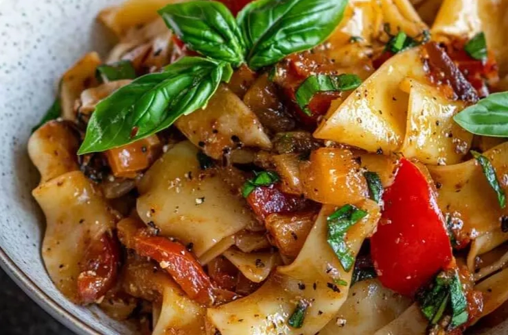 italian drunken noodles recipe