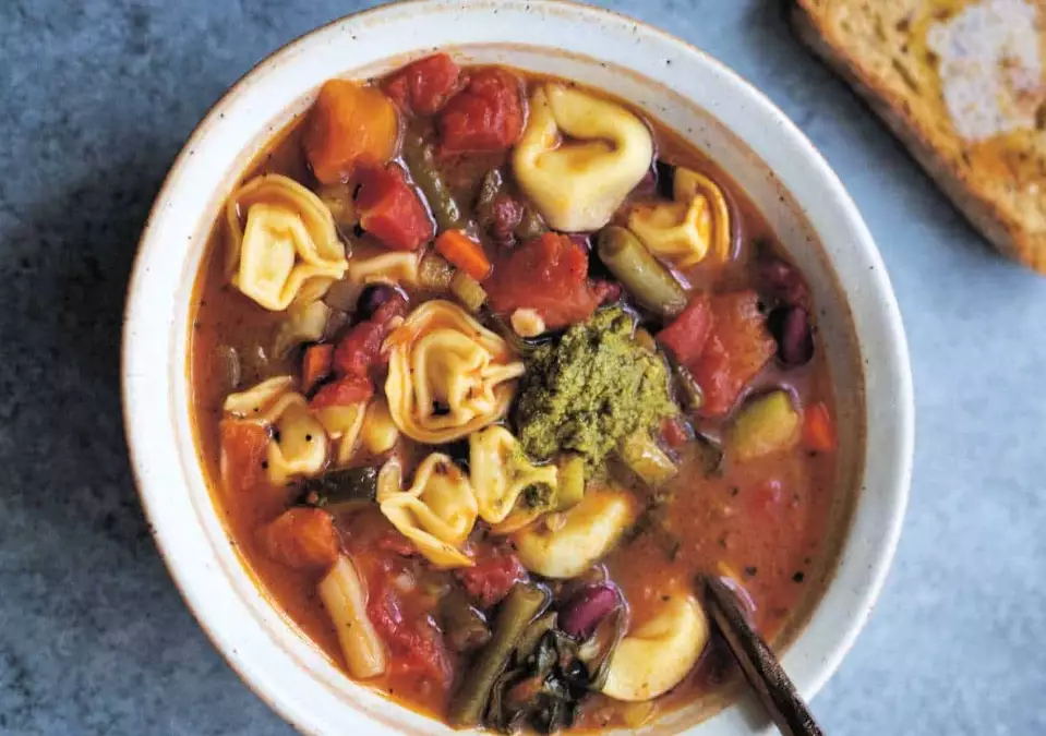 Italian minestrone soup