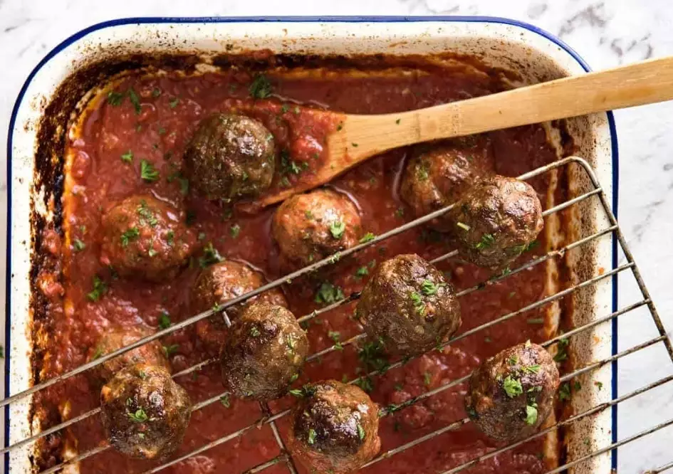 baked Italian meatballs