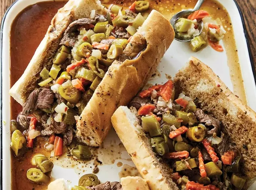 slow cooked Italian beef