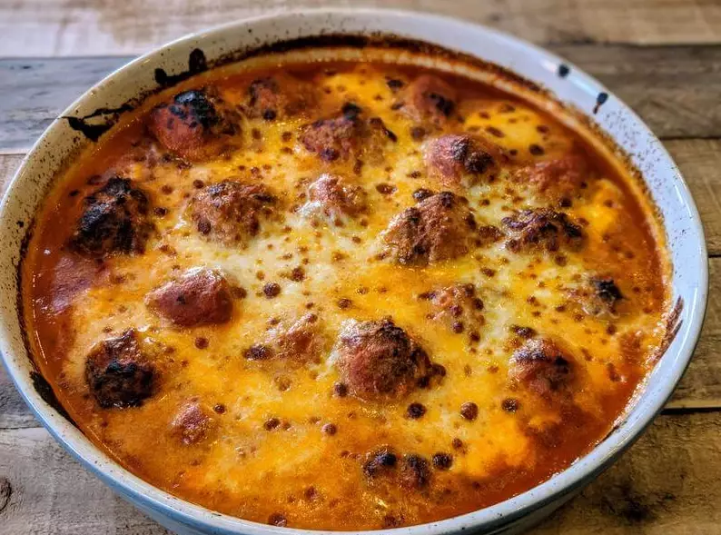 baked Italian meatballs
